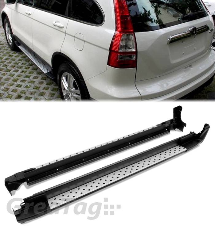 FITS 0711 HONDA CRV ALUMINUM RUNNING BOARD SIDE STEP RAIL NERF BARS