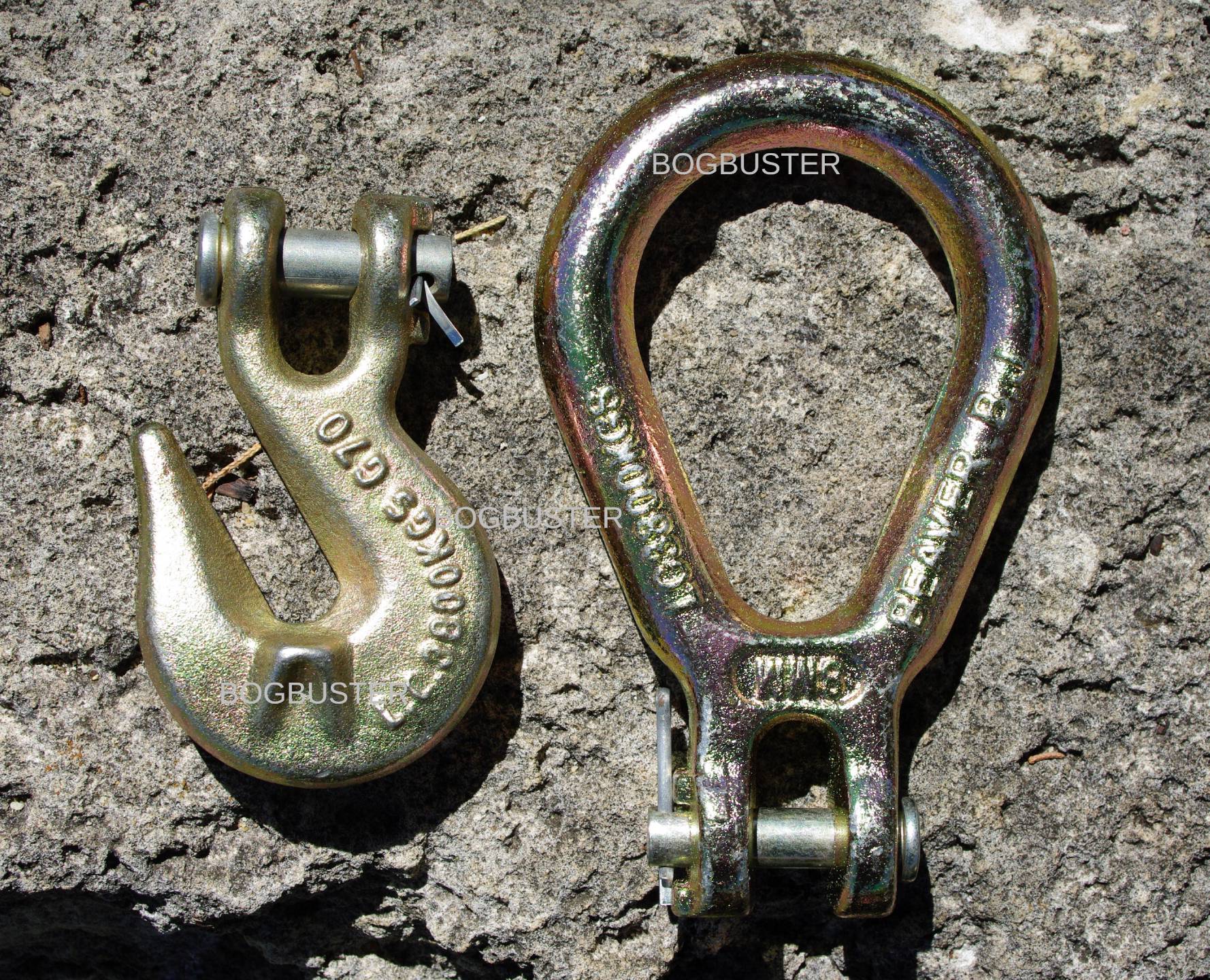 BOGBUSTER DRAG CHAIN GRAB HOOK LUG LINK 8 MM G70 RECOVERY OFF ROAD 4X4