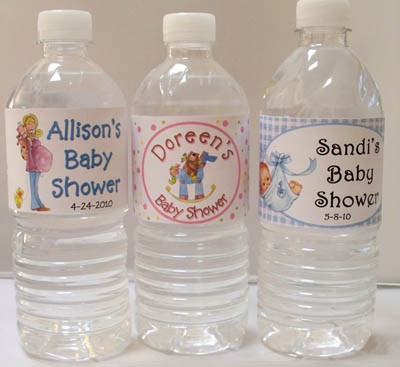   Years Baby Bottles on Baby Shower Favors Water Bottle Labels Personalized 25    Ebay