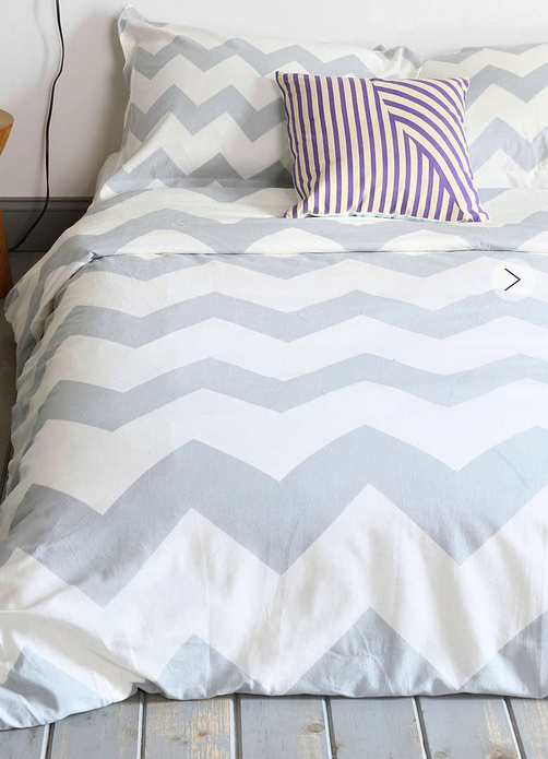 Ice Grey and White Hamptons Queen Duvet Doona Bed Quilt Cover Pillow