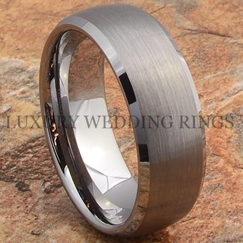 Tungsten Ring Men's Wedding Band Matte Titanium Color Infinity Jewelry Size 6-13 in Jewelry & Watches, Men's Jewelry, Rings | eBay