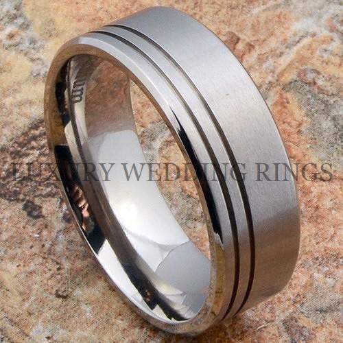 ... Titanium Men's Ring Matte Top Wedding Bands Bridal Jewelry Size 6-13