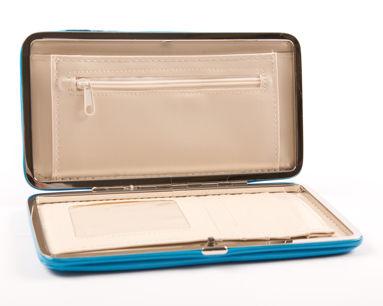 Hard case Opera Style wallet Flat Frame Evening bag Purse Ladies