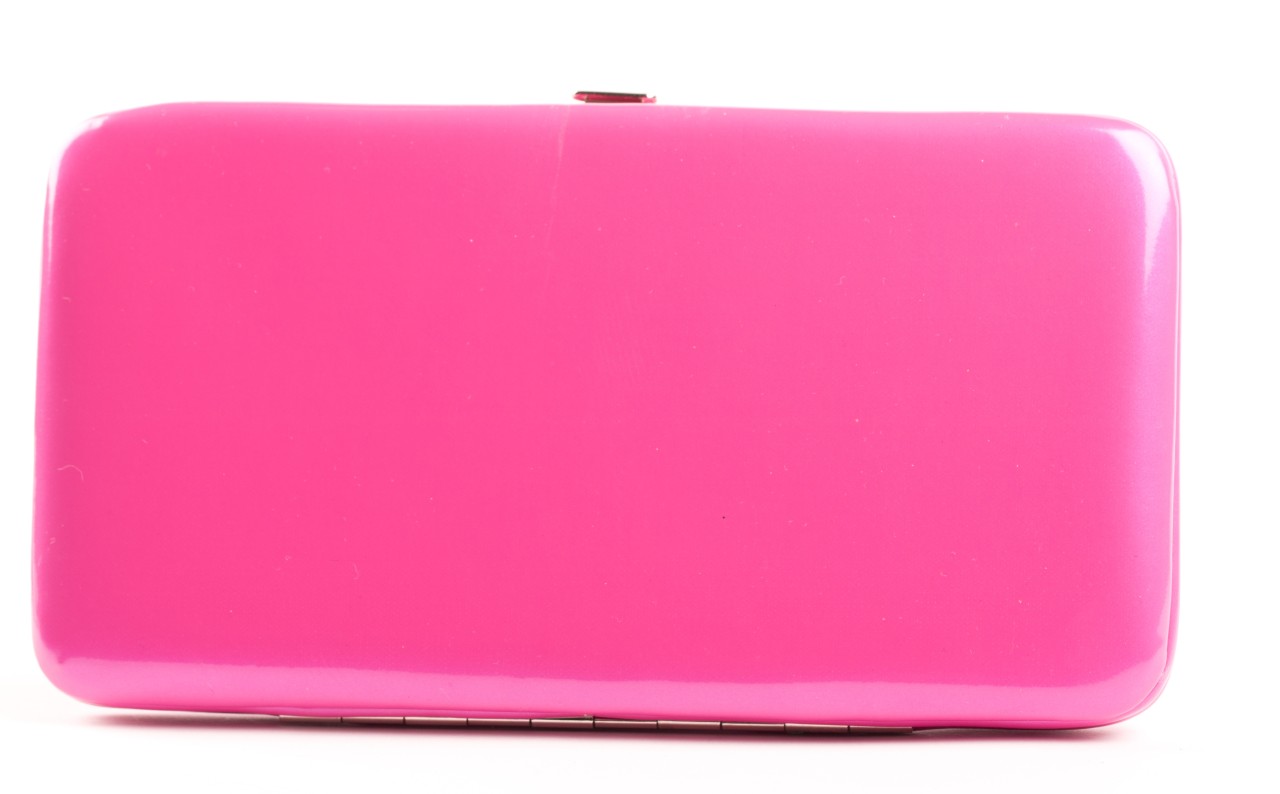 Hard case Opera Style wallet Flat Frame Evening bag Purse Ladies