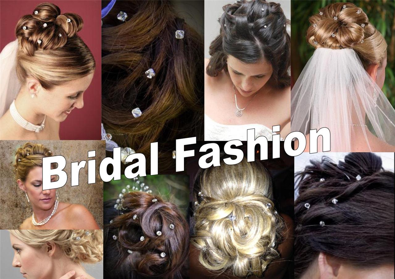 diamante Hair Pins Bridal Wedding hair clips pin Crystal formal Silver Clear New eBay