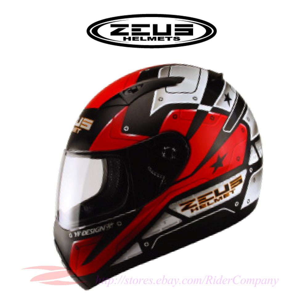 ZEUS ZS2100 Motorcycle Helmet Full Face + "Bonus" Peak Visor