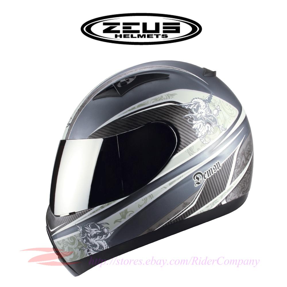 ZEUS ZS2100 Motorcycle Helmet Full Face + "Bonus" Peak Visor