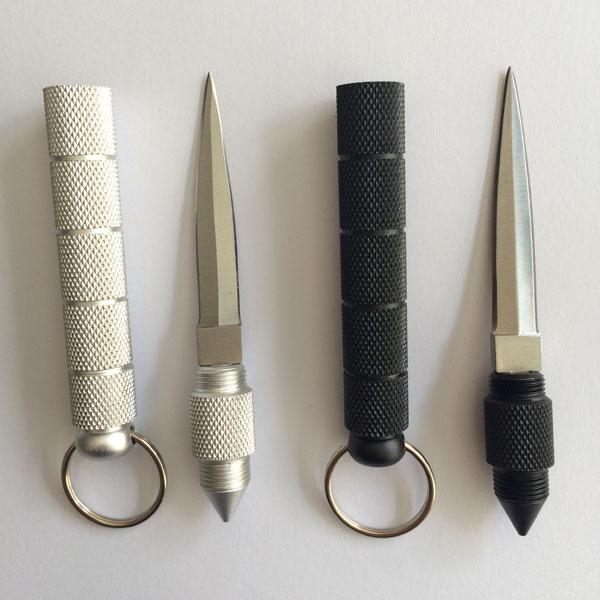 2 x Steel Key Chain Kubotan Kubaton Blade Knife Tactical Dagger Self