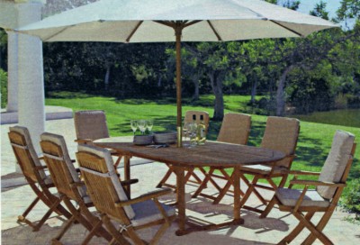 Teak Patio Table  Chairs on Teak Garden Patio Extendable Outdoor Table   Chairs Garden Furniture