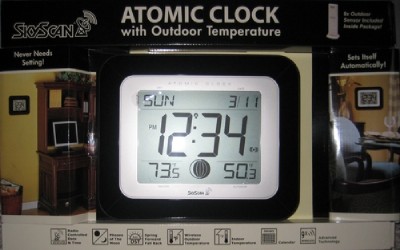 skyscan atomic clock weather station temp outdoor