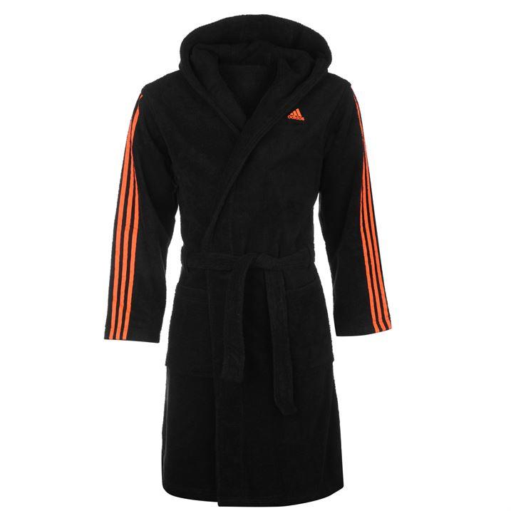 adidas hooded bathrobe