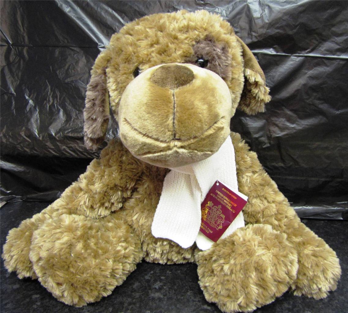 Playful Pals Large Soft & Very Cuddly Toy Dog from BHS with Personal Passport eBay