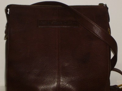 Distressed Leather Messenger  on Supple Distressed Dark Brown Leather Cross Body Messenger Bag Handbag