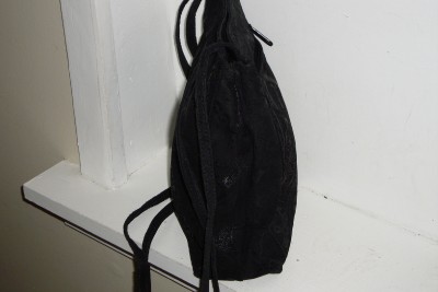 Wilson Leather Leather Handbags on Wilsons Leather Black Suede Pattern Shoulder Cross Body Bag Handbag