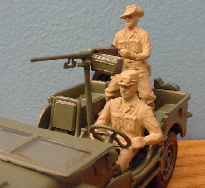 1/32 TV's RAT PATROL Playset Jeeps & characters Marx Battleground