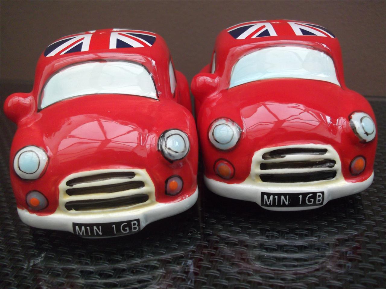 Mini Car Salt and Pepper Pots Available in Red, Blue & Green Mini Cruet Set NEW