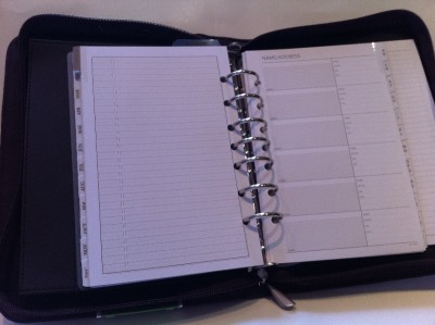 New Business Premier Undated Zippered Organizer Planner Day Runner