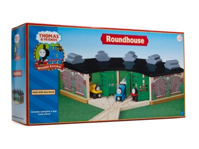 roundhouse wooden train set