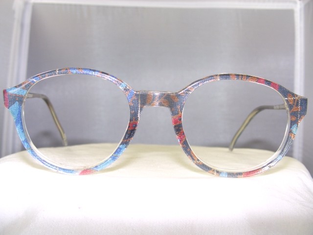 NEW IDENTITY SMALL ROUND MULTI COLORED EYEGLASS FRAME eBay