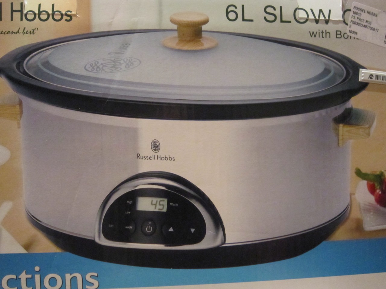 Slow cooker Russell Hobbs 6 litre crock pot digital eBay