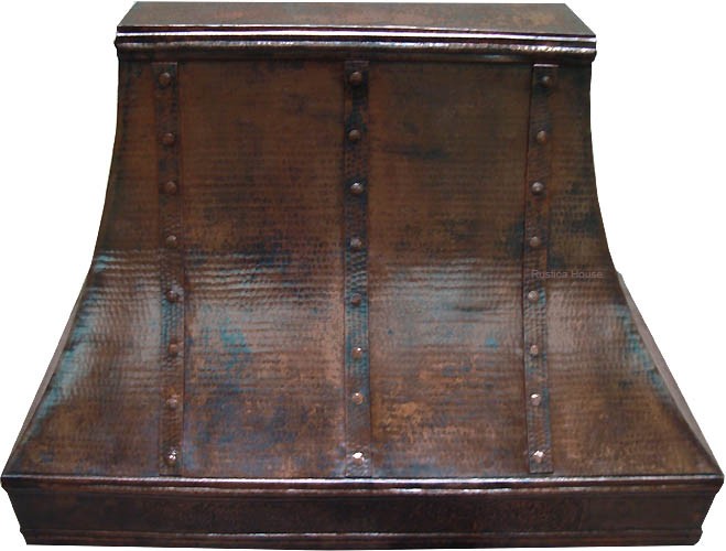 custom hammered copper range hood wall mount/island eBay