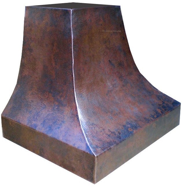 custom hammered copper range hood wall mount/island eBay