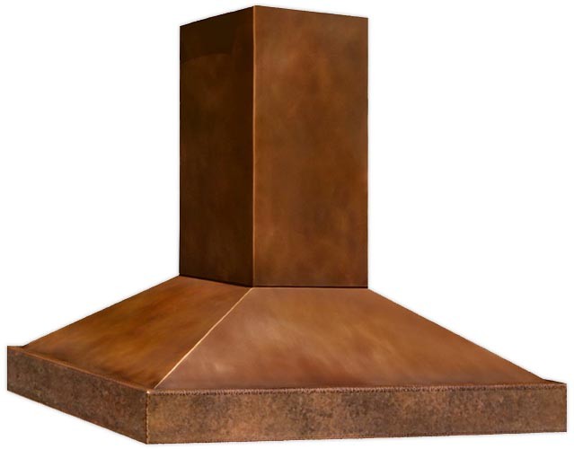 custom hammered copper range hood wall mount/island eBay
