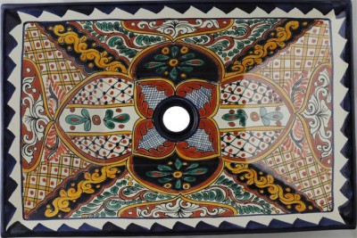 Bathroom Vessel Sinks on Mexican Painted Ceramic Talavera Bathroom Vessel Sink   Ebay