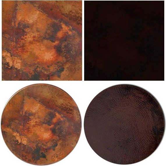 24hammeredcoppertabletopssquareroundtabletop