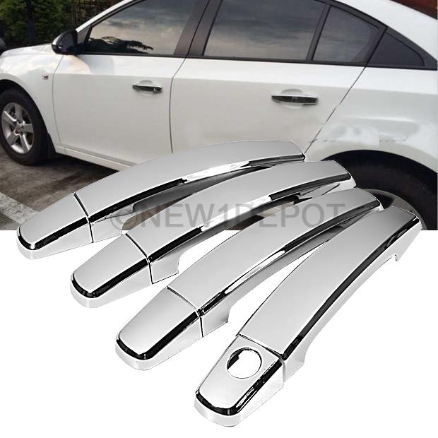 Triple Chrome Door Handle Cover Trims Fit For Chevrolet