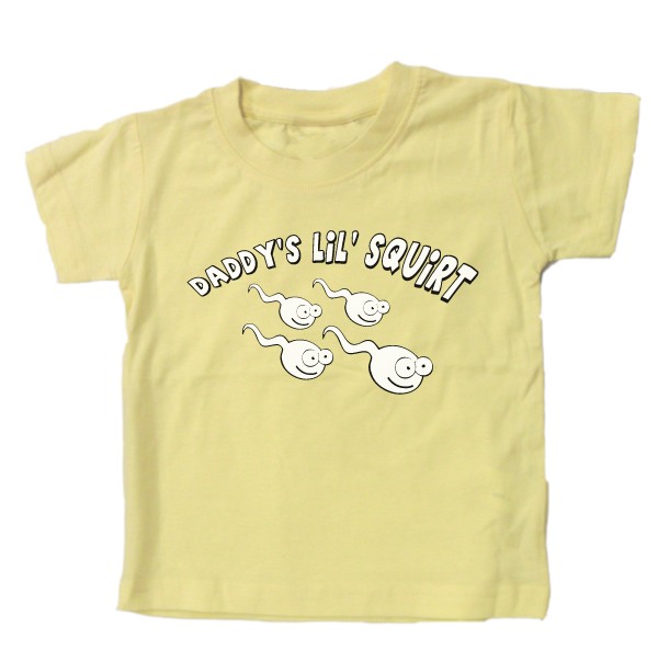 Daddy Little Squirt Baby Shirt Funny Slogan Kids Daddy Little Squirt Baby Shirt Funny Slogan Kids