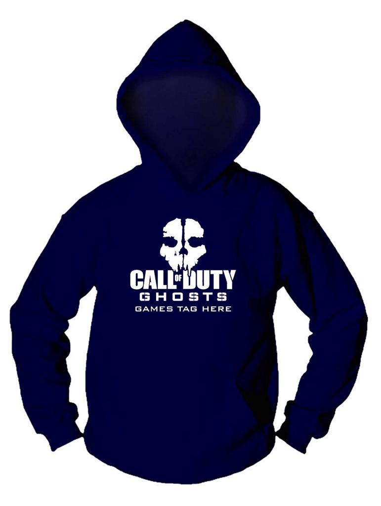 Ghosts Hoodie Personalise With Games TAG Xbox PS3 Mens Kids COD
