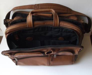 avenues in leather briefcase