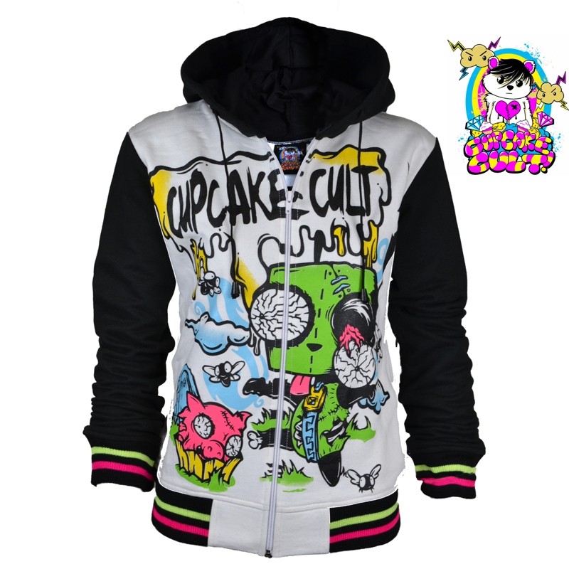 Luv Me Hood - Brand New Cupcake Cult Ladies Hoodie - Emo Gothic