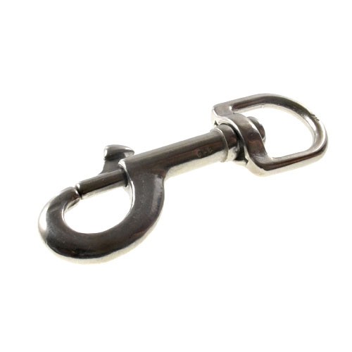 Qty 1 Swivel Eye Snap Stainless Steel 25mm x 97mm 316 Marine Hook Dog