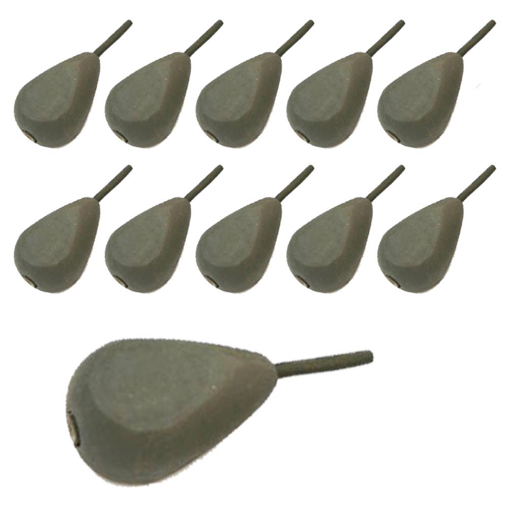 10x Carp Fishing Leads 1.5oz 2oz 2.5oz 3oz 3.5oz Inline Style Lead All