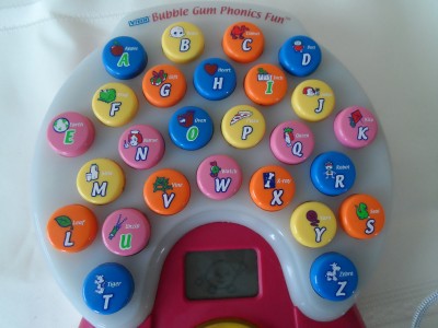 VTECH BUBBLE GUM PHONICS FUN TOY, Teaches phonics, music, spelling and
