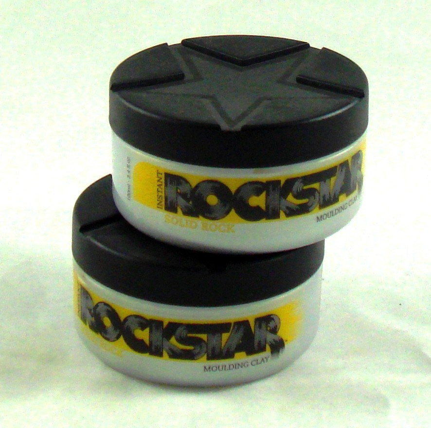 2x Instant Rockstar Solid Rock Moulding Clay hair styling wax products