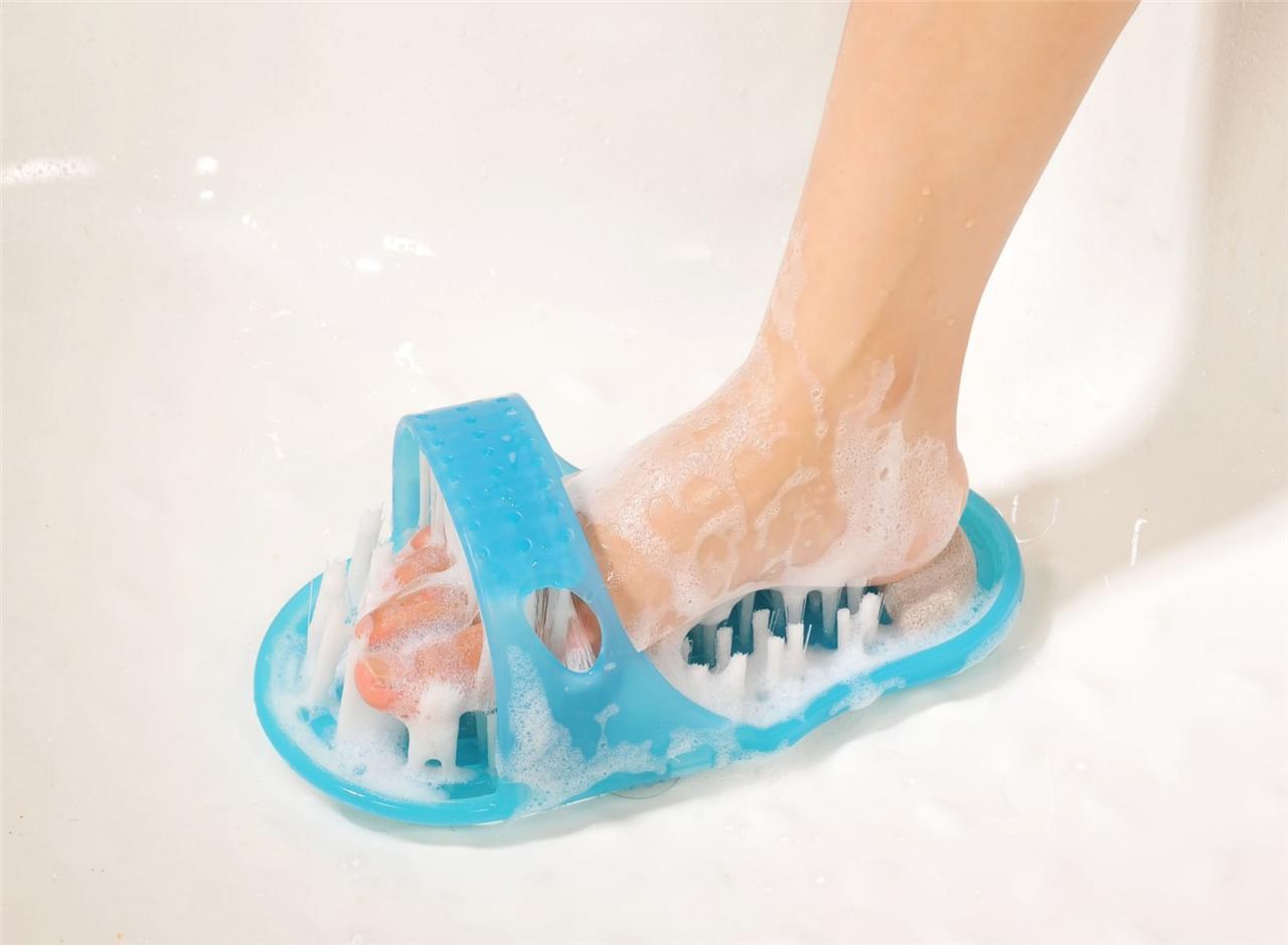 Foot Cleaner Massager Scrubber Clean Feet with Washer Brush for Spa