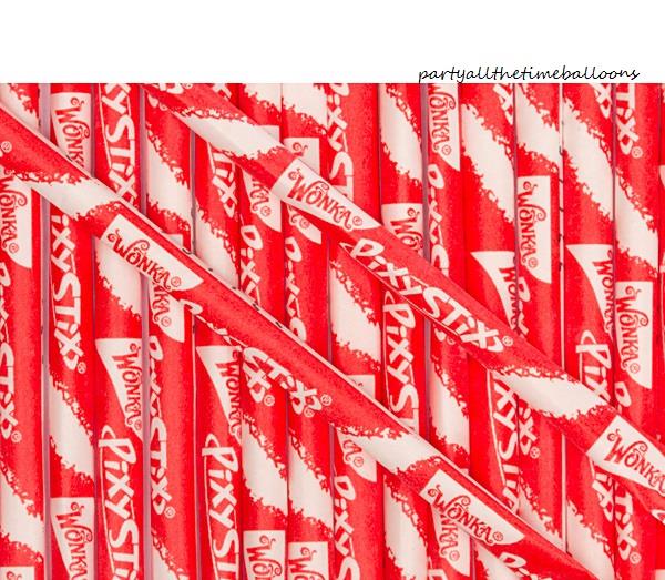 100 WONKA PIXY STIX PIXIE Sticks SUGAR STRAWS CANDY CHOOSE COLOR Free