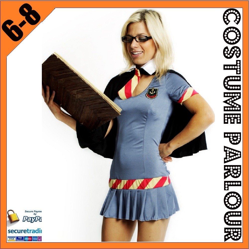 Womens Harry Potter Hermione Granger Fancy Dress Costume Size 6 8 eBay