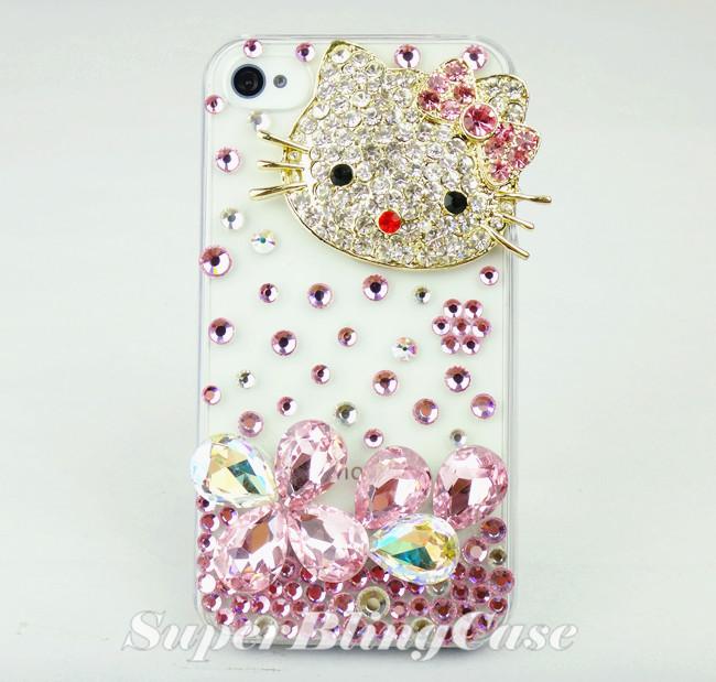 handmade 3d quot hello quot bling swarovski cover for iphone 4 4g 4s ebay handmade 3d quot hello quot bling swarovski cover for iphone 4 4g 4s ebay