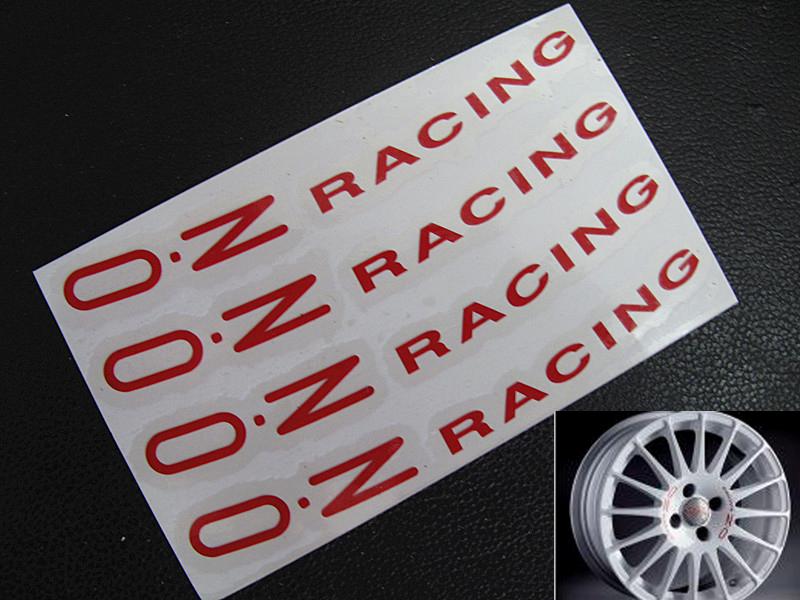 1set OZ decal sticker O.Z Racing alloy wheel spoke rim ...