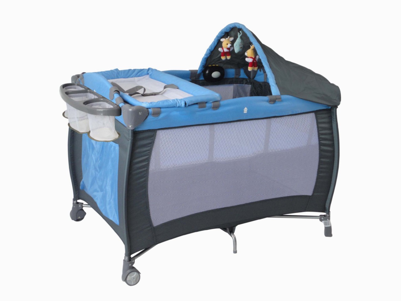 New All in one deluxe BABY PORTABLE TRAVEL COT PORTACOT PLAYPEN 2012 model