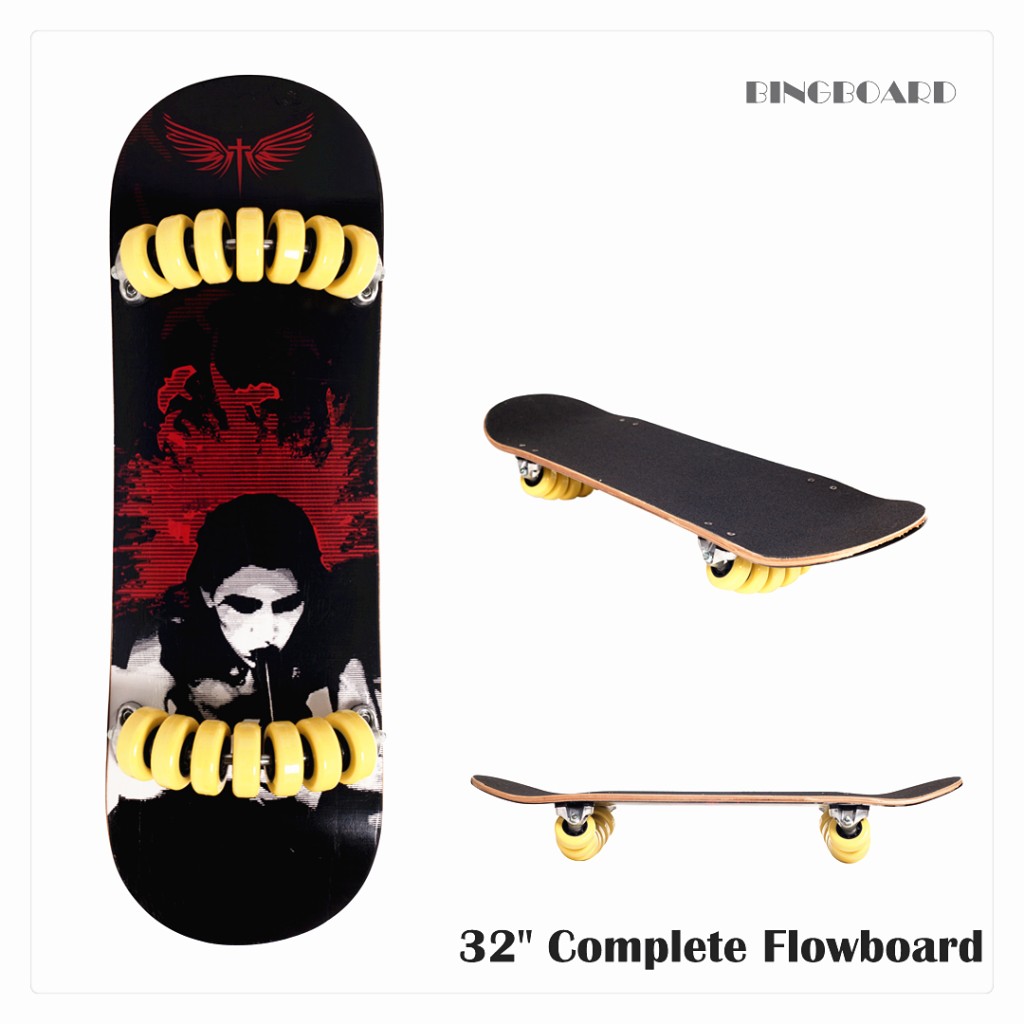 New Skateboard Flowboard Maple Deck Pro Complete Skate flow Board 32" x