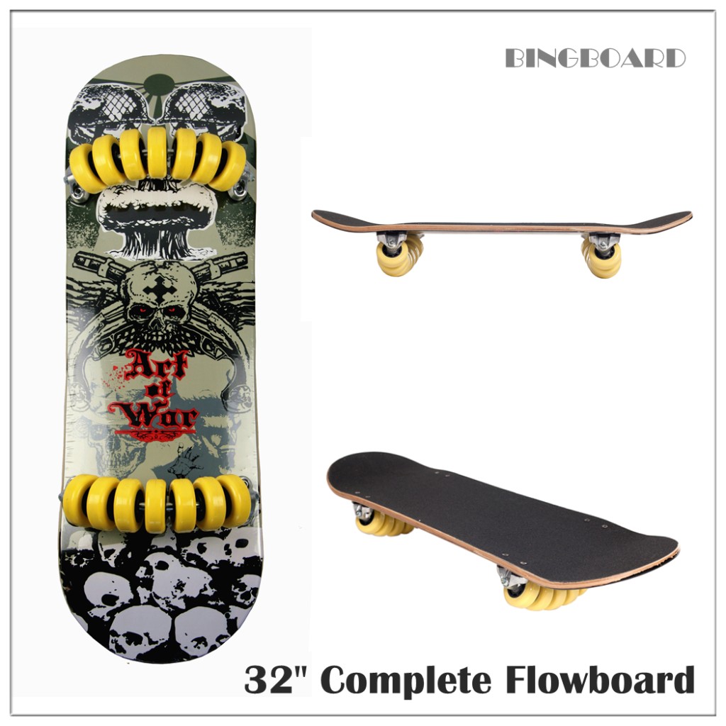 New Skateboard Flowboard Maple Deck Pro Complete Skate flow Board 32" x