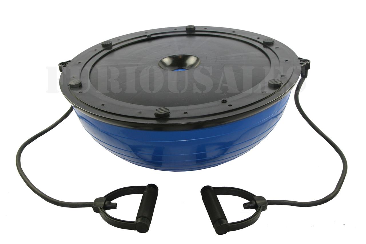 New BOSU GYM Balance Ball Fitness exercise sport with resistance strap pump eBay