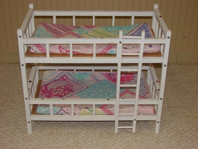 Doll Furniture on White Wooden Bunk Beds For American Girl Doll  18 Inch Dolls   Ebay