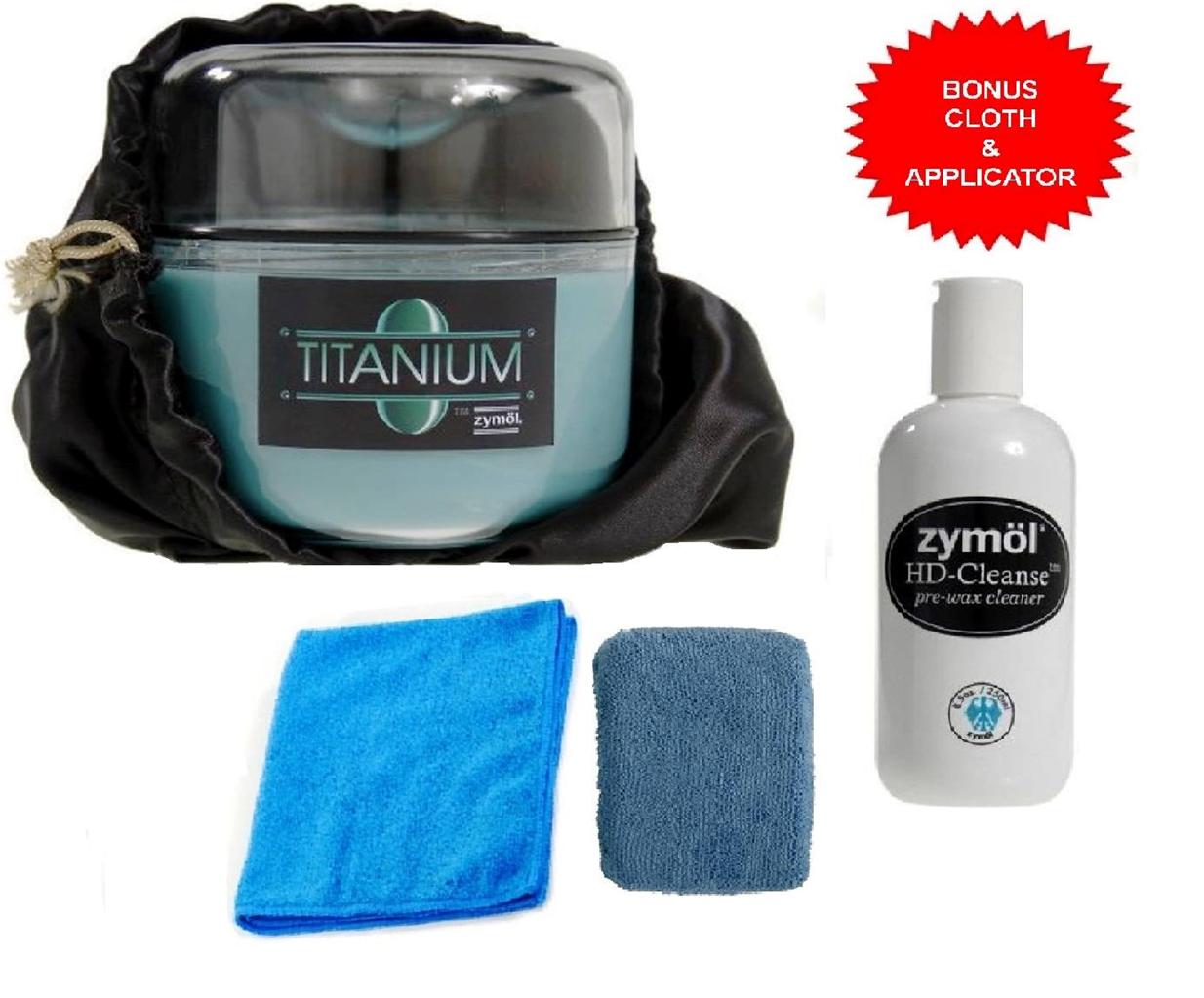 Zymol Titanium Wax HD Cleanse Paint Cleaner Microfiber Towel Prewax