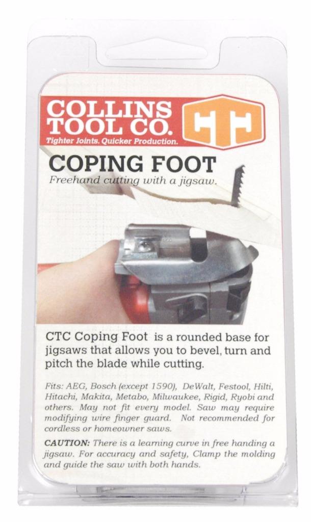 Collins Tool Steel Coping Foot for Jig Saws Woodworking and Framing